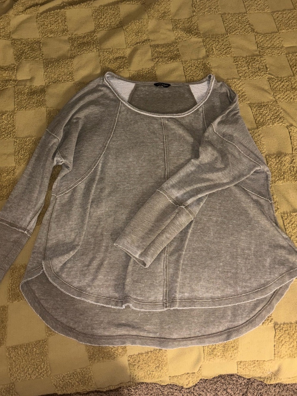 Lucky Brand Olive color Scoop Neck Top